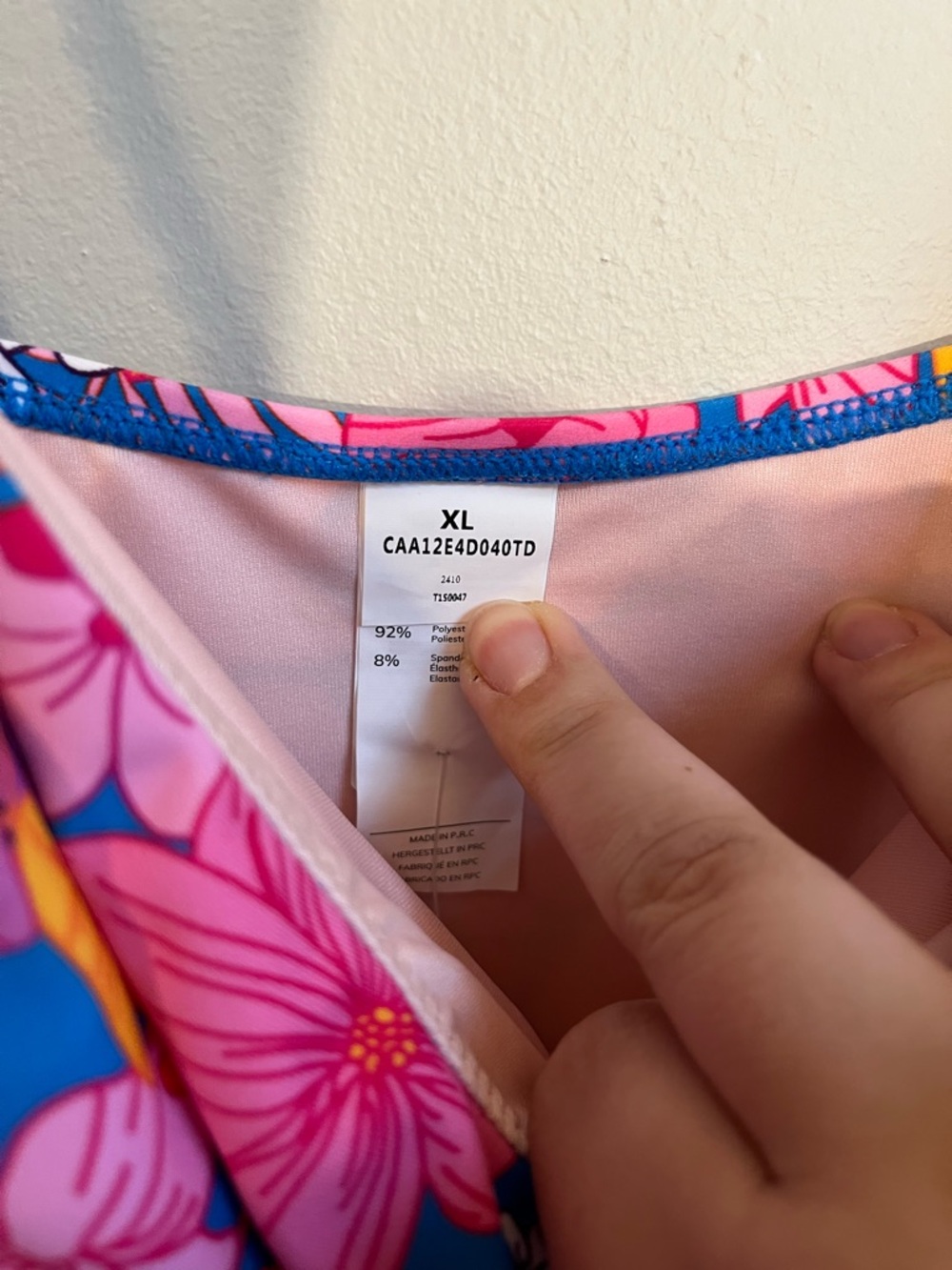 CUPSHE nwt Pink & Orange Floral One-Piece Swimsuit with Braided Straps - Picture 8 of 8